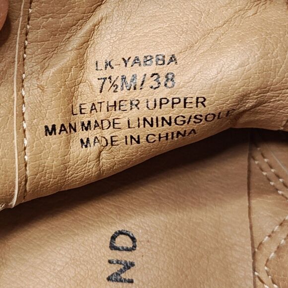 Lucky Brand Yabba Wedge Bootie Women's Size 7.5M EU 38 Olive Green Suede Leather - Picture 10 of 10